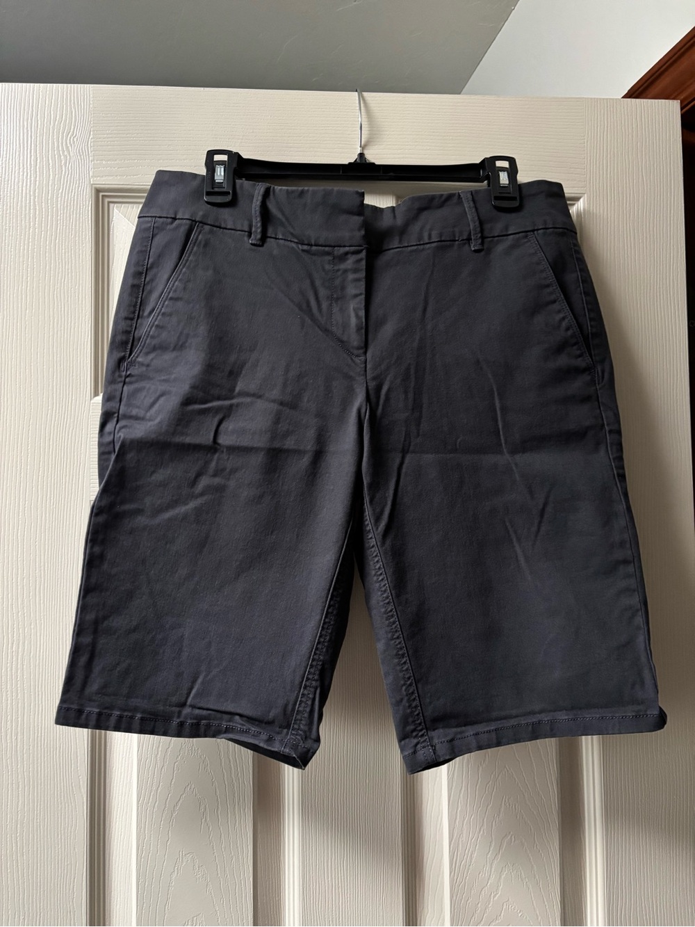 LOFT Charcoal Bermuda Shorts